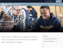 Tablet Screenshot of bostoncollegiate.org
